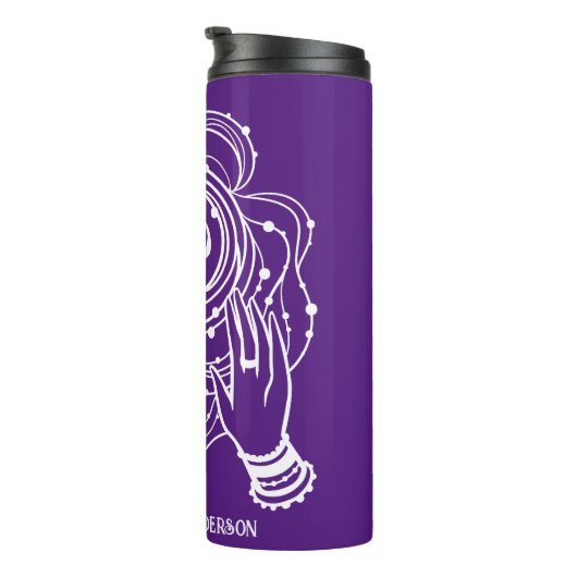 Yoga Chakra Crown Mantra Thermal Tumbler Thermosbecher (Nach rechts gedreht)