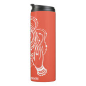 Yoga Chakra Crown Mantra Thermal Tumbler Thermosbecher (Nach rechts gedreht)