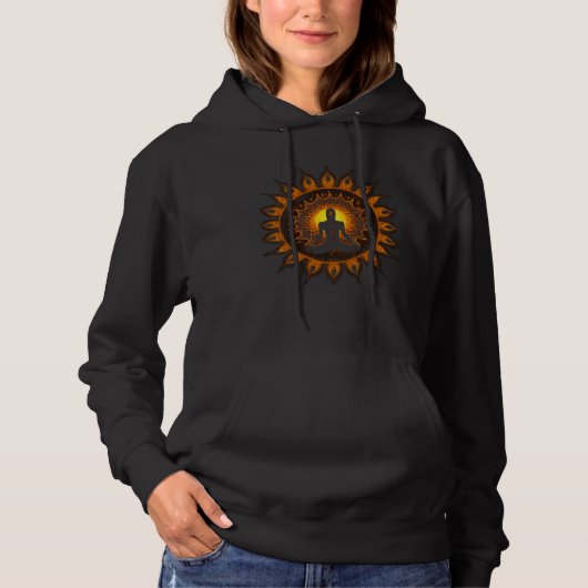 Yoga Chakra Spiritual Body System Meditation Graph Hoodie (Vorderseite)