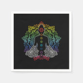 Yoga Chakra Zen Asana Meditation Buddhismus Gesche Serviette (Vorderseite)