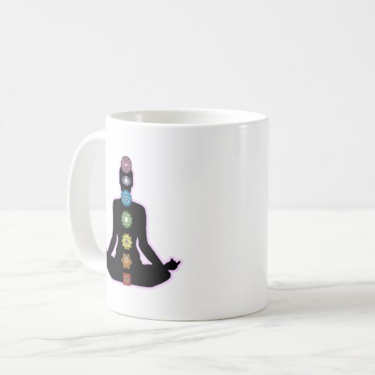 Yoga Chakras Kaffeetasse (Vorderseite Links)