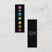 Yoga chakras mini visitenkarte (Vorne/Hinten)