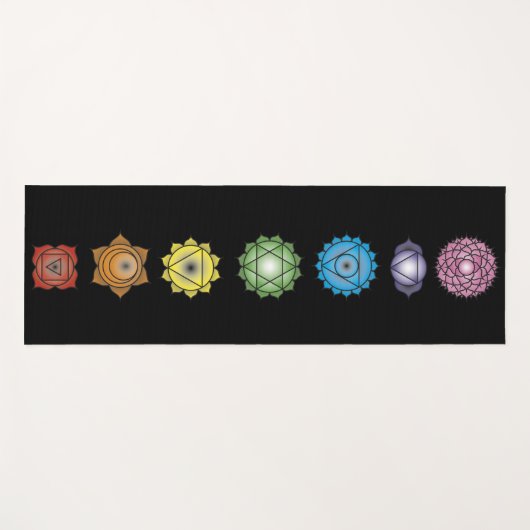Yoga Chakras sieben Yogamatte (Vorderseite (Horizontal))