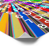 YOGA Checkliste : 8 Schritte PATANJALI SUTRA Poster (Ecke)