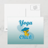 Yoga Chick #3 Postkarte (Vorne/Hinten)