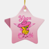 Yoga Chick #8 Keramikornament (Hinten)