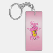Yoga Chick #8 Schlüsselanhänger (Vorderseite links)