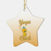 Yoga Chick Keramikornament (Links)