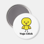 Yoga Chick Magnet (Vorderseite/Rückseite)