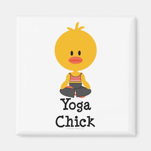 Yoga Chick Magnet (Vorne)