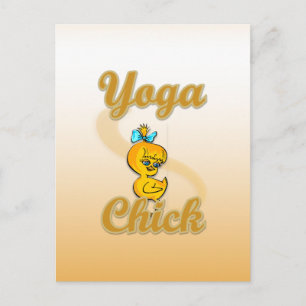 Yoga Chick Postkarte