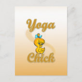 Yoga Chick Postkarte (Vorderseite)
