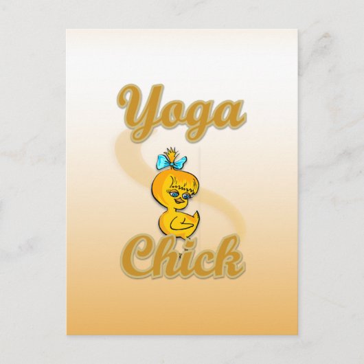 Yoga Chick Postkarte (Vorderseite)