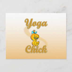 Yoga Chick Postkarte