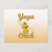 Yoga Chick Postkarte (Vorderseite)