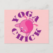 Yoga Chick Postkarte (Vorderseite)