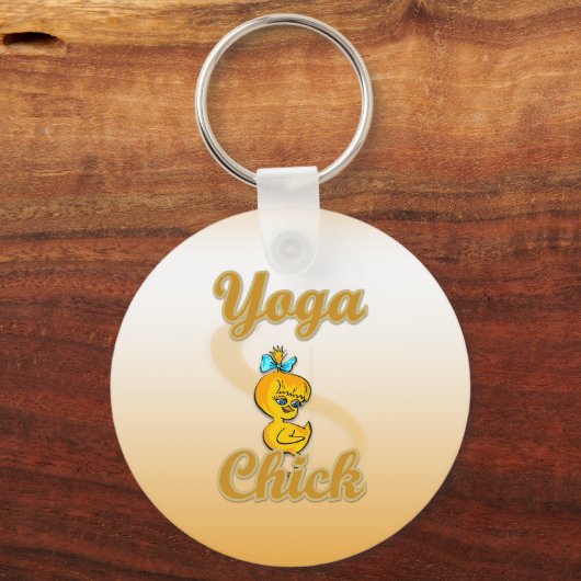 Yoga Chick Schlüsselanhänger (Vorderseite)