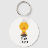 Yoga Chick Schlüsselanhänger (Vorderseite)