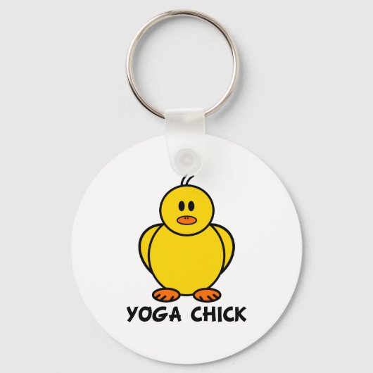Yoga Chick Schlüsselanhänger (Vorderseite)