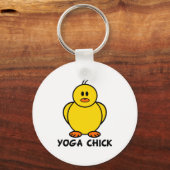 Yoga Chick Schlüsselanhänger (Vorderseite)