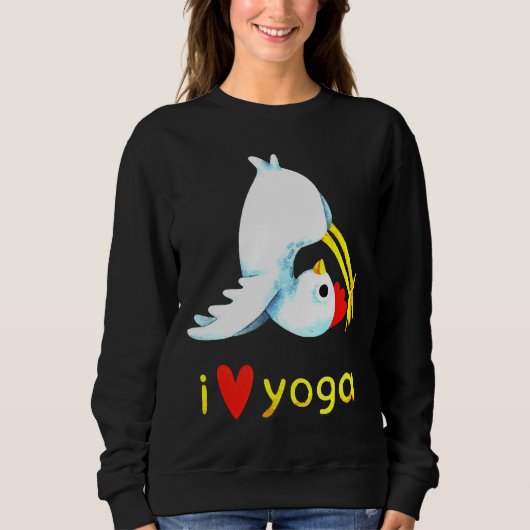 Yoga Chicken Sweatshirt (Vorderseite)