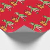 Yoga Christmas Elf Pose Geschenkpapier (Ecke)