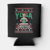 Yoga Christmas Shirt Dosenkühler (Vorderseite)