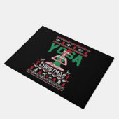 Yoga Christmas Shirt Fußmatte (Schrägansicht)