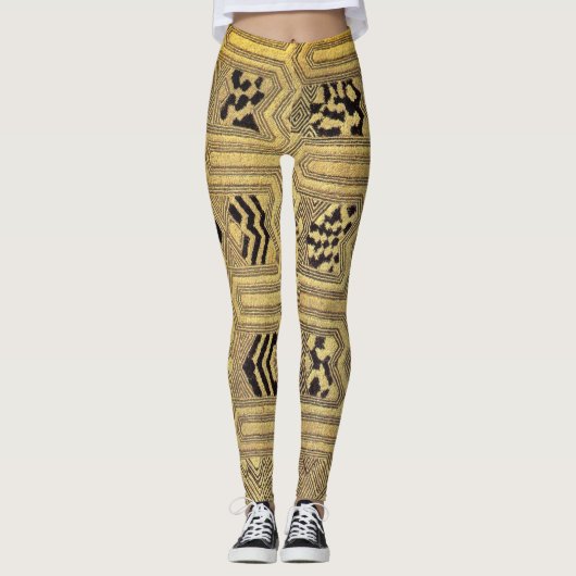 Yoga Class African Tribal Leggings (Vorderseite)