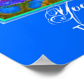 Yoga Class Bitte Behalt ruhig Elegant Lotus Poster (Ecke)