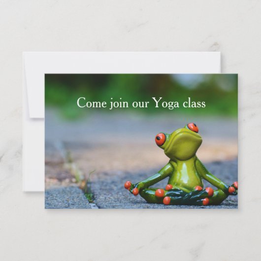 Yoga Class Invite Einladung (Vorderseite)