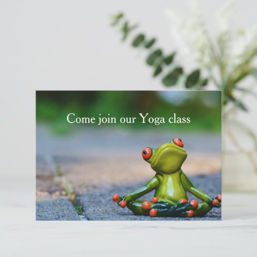 Yoga Class Invite Einladung (Stehend Vorderseite)