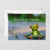 Yoga Class Invite Einladung (Vorne/Hinten)
