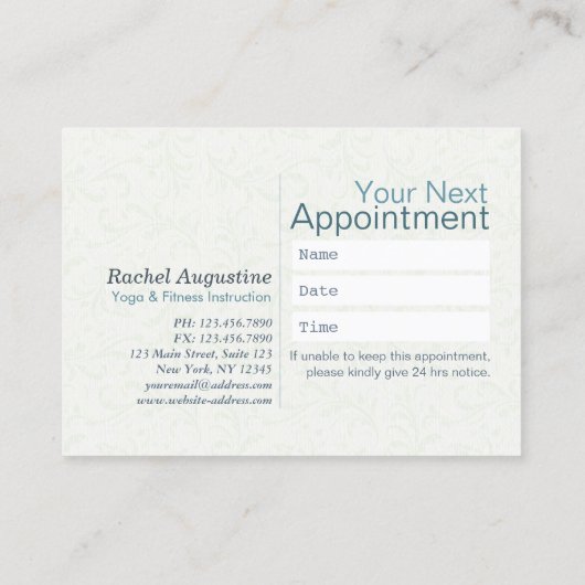 Yoga Class Pass Loyalität Besichtigung Karte Manda (Rückseite)