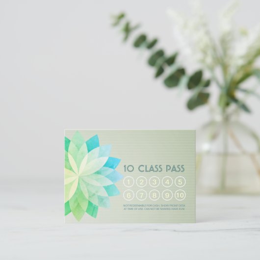 Yoga Class Pass Loyalität Besichtigung Karte Manda (Stehend Vorderseite)