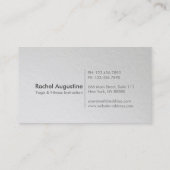 Yoga Class Pass White Silver Emboss Mandala Floral Treuekarte (Rückseite)