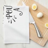 Yoga Class? Pour a Glass Geschirrtuch (Viertel Falte)