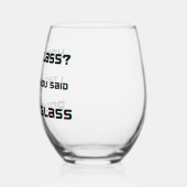Yoga Class Pour a Glass Wein Glas (Links)