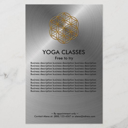 Yoga Classes Flyer (Vorne)