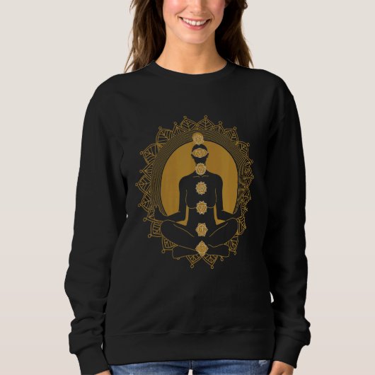 Yoga Clothing Meditation Bekleidung Namaste Sweatshirt (Vorderseite)