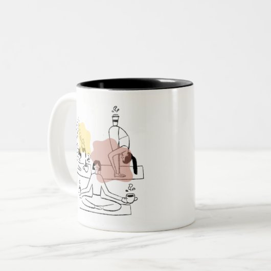Yoga Coffee Tasse (Vorderseite Links)