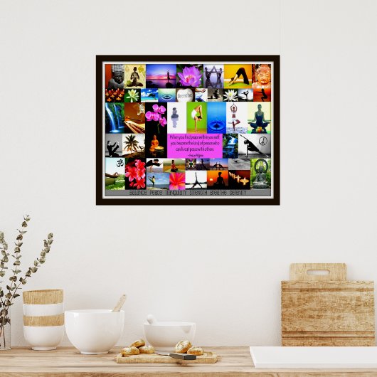 Yoga Collage Poster (Küche)