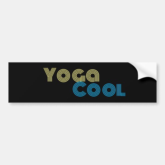 Yoga Cool Autoaufkleber (Vorne)