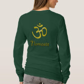 Yoga Crown Pose, Namaste T - Shirt (Rückseite)
