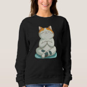 Yoga Cute Kitty Cat Sweatshirt (Vorderseite)