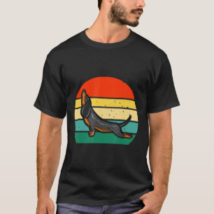 Yoga Dachshund Retro Vintage Lustiges Geschenk Für T-Shirt