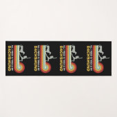 Yoga-Dackel lustig Vintag Yogamatte (Vorderseite (Horizontal))