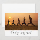 Yoga Dankeschön Karte (Vorne/Hinten)