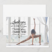 Yoga Dankeschön Karte (Vorne/Hinten)