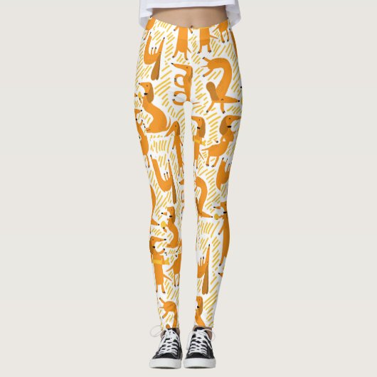 Yoga Dawg Leggings Dackel Athletic Pants (Vorderseite)